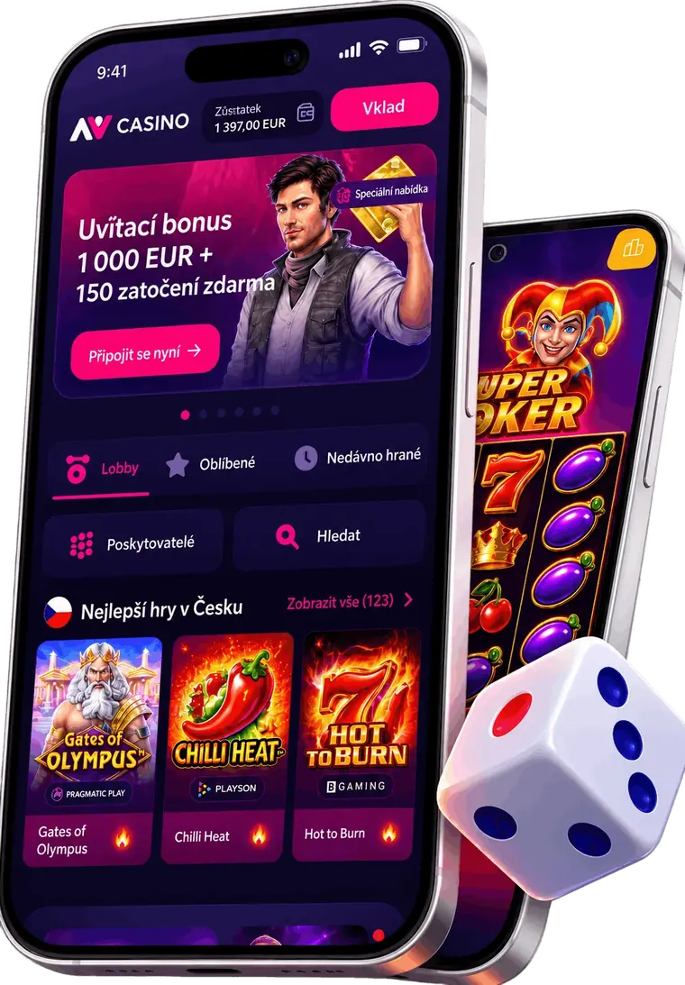 Aplikace NV Casino v telefonu – česká verze s uvítacím bonusem, sekcí Lobby a nejlepšími hrami v Česku